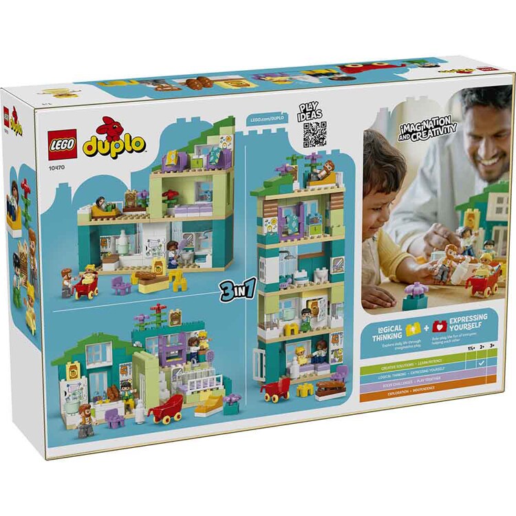DUPLO 3 in 1 モダンハウスとかぞくのフィギュア 10470 【プラザセレクト】