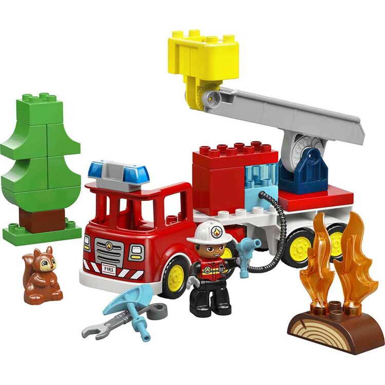DUPLO ホース付き消防車と消防士 10473 【プラザセレクト】