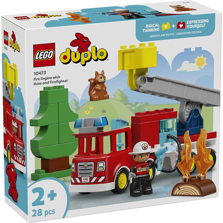 DUPLO ホース付き消防車と消防士 10473 【プラザセレクト】