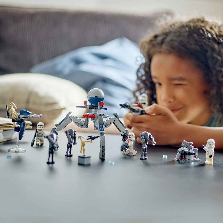 STAR WARS TM クローン・トルーパー(TM)とバトル・ドロイド(TM) バトルパック 75372 【プラザセレクト】