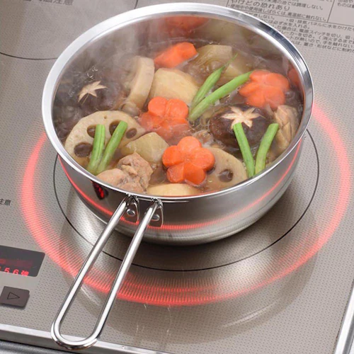 下村企販 食洗機で洗えて注ぎやすいゆきひら鍋18cm 45497_1