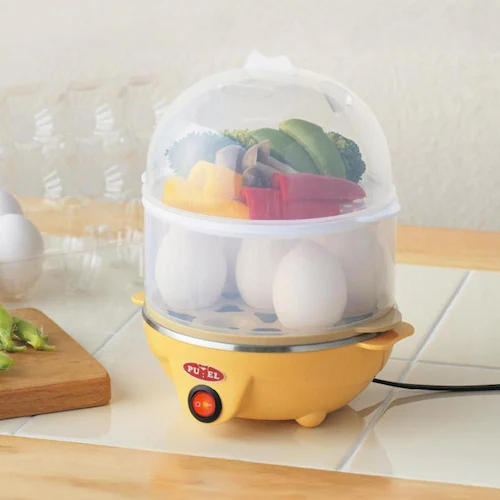 プエル プエル 電気二段蒸し器_1