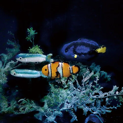 Olympus 編みものキット Crochet AQUARIUM EG131 クマノミと泳ぐ海_1