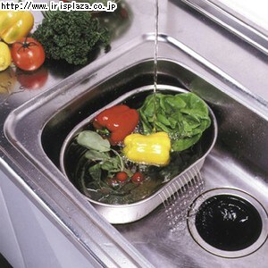 貝印】小判型洗い桶(脚高ゴム付) DZ1140 9180345│アイリスオーヤマ