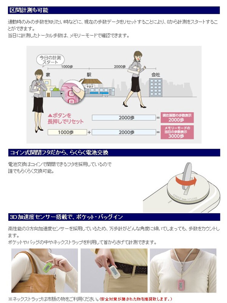 山佐 万歩計 らくらくまんぽ