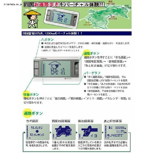 山佐時計 歩数計 ゲームポケット万歩 【代引き不可】_1