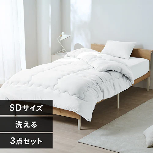ベッド用布団3点セット SD KFS-B3SD ホワイト_0