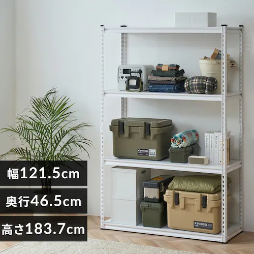 アングルスチールラック ANRー1218L ホワイト_0