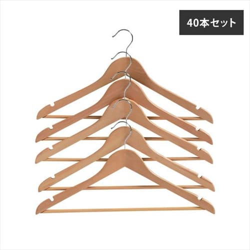 単品】木製ハンガー5本組 MH-5P K543629 │アイリスプラザ│アイリスオーヤマ公式通販サイト モノクローゼット シャツハンガー5本組