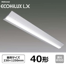 LED�x�[�X���C�g 40�` W230 ���t�^ FLR40�`�~2���^�����i�ߓd�^�C�v�j LX160F-40N-CL40W �����F�i5000K�j