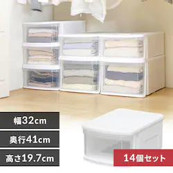 【12個セット】チェストI SS ホワイト/クリア