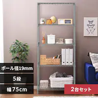 �y2��Z�b�g�z�X�`�[�����b�N ��75cm 5�i �J���[���^�����b�N �n�C�^�C�v CMM-75185 �_�[�N�O���[