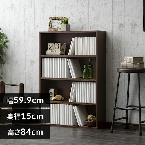 コミックラック CORK-8460R ウォールナット_0