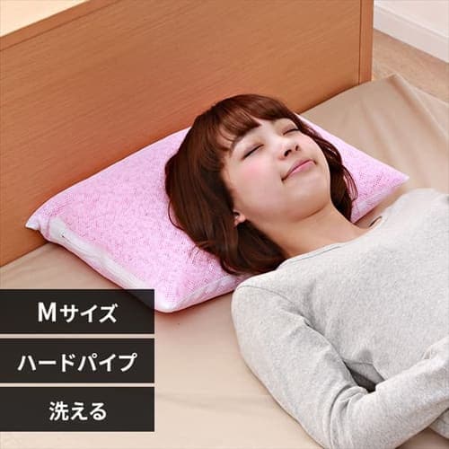 ハードパイプ枕 スタンダード仕様 Mサイズ ピンク _0