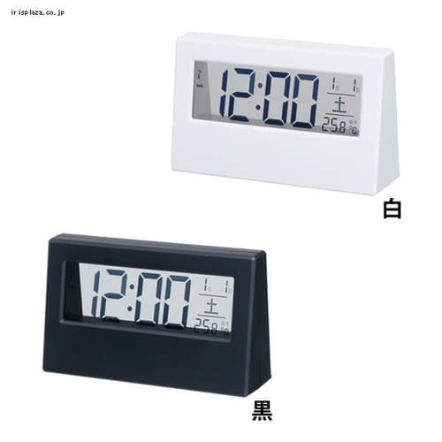 シンプルスタイル電波時計 全2色【プラザセレクト】