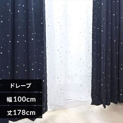 �h���[�v�����J�[�e��IP�i�C�g�EIP�L���� ��100cm�~��178cm 2���g�� �l�C�r�[ �t���b�L�[�v�����g 