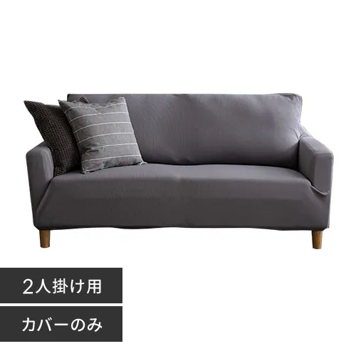 ソファカバー2人掛け 肘付き SCF-20 グレー _0