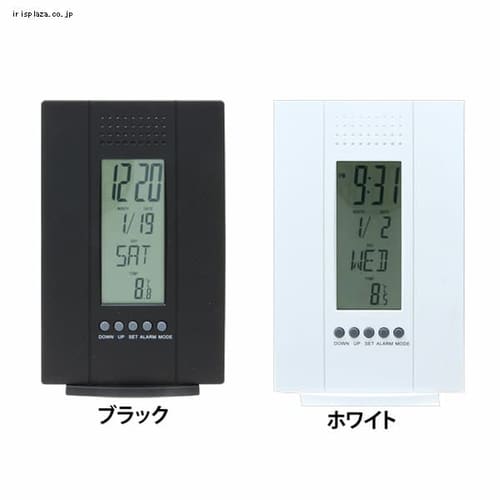  不二貿易 置時計 デジタル 多機能付き 99069・99070 全2色【プラザセレクト】