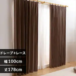 ���S�Ռ��J�[�e�� 4P IP ��100cm�~��178cm 4���g�� �G�t�F�N�^�[/���J 