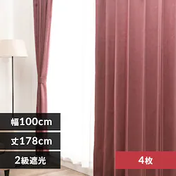 �y���[�X�J�[�e���Z�b�g�z�J�[�e�� 4���g 2���Ռ� ��100�p�~��178�p ���C�� 