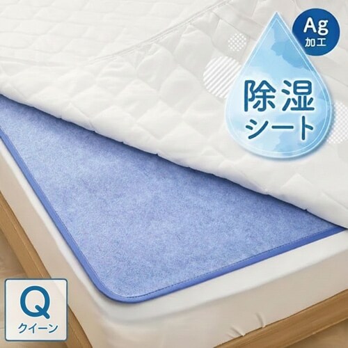 TEIJIN 帝人ベルオアシス 除湿シート(防ダニ加工/AG消臭機能付) クイーン ブルー 53/BJKX178.0000 _0