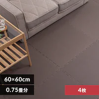 PE�W���C���g�}�b�g�i60�~60�~1�j 4���Z�b�g PEJTM-601 �u���E�� 