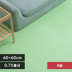 PEジョイントマット(60×60×1) 4枚セット PEJTM-601 グリーン