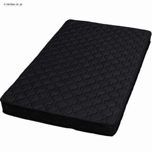 圧縮ロールボンネルコイルマットレス ダブル ブラック 7167682