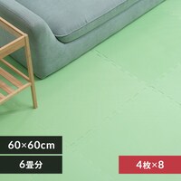 PE�W���C���g�}�b�g(60�~60�~1) 8�Z�b�g(32��) PEJTM-601 �O���[��