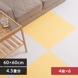 PE�W���C���g�}�b�g�i60�~60�~1�j 6�Z�b�g�i24���j PEJTM-601 �I�t�z���C�g/�C�G���[