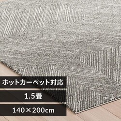 ���O �E�B���g���D���O 140cm�~200cm �w�����{�[���� �O���[