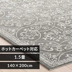 ���O �E�B���g���D���O 140�~200cm �t�����`�V���r�[�� �O���[