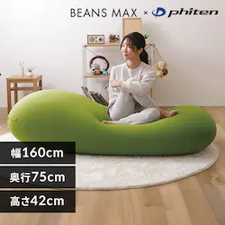 �����b�N�X�r�[�Y�N�b�V���� Phiten�~�r�[���YMAX �t�H���X�g�O���[��