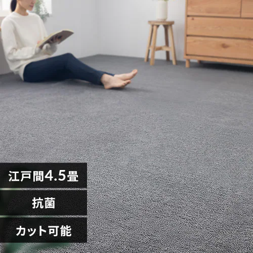 敷詰カーペット バルタ 江戸間 4.5畳 350123945 グレー_0