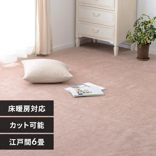 ペットにやさしい平織カーペット ラウム 江戸間6畳 350123460 ベージュ【時間指定不可】【プラザセレクト】_0