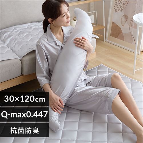 最大10%OFFクーポン】シルクタッチ抱き枕 M グレー【プラザ