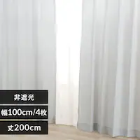 �y���[�X�J�[�e���Z�b�g�z�J�[�e�� 4���g �h���[�v�J�[�e�� ���[�X�J�[�e�� ��Ռ� ��100cm�~��200cm ���C�g�O���[