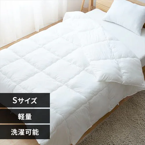 軽くてボリュームある羽毛のような掛布団 シングル ホワイト 【プラザセレクト】_0