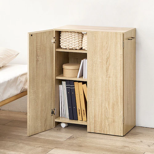 ブックシェルフ VKB-7277NA ナチュラル【時間指定不可】【代引不可】【同梱不可】【プラザセレクト】_0