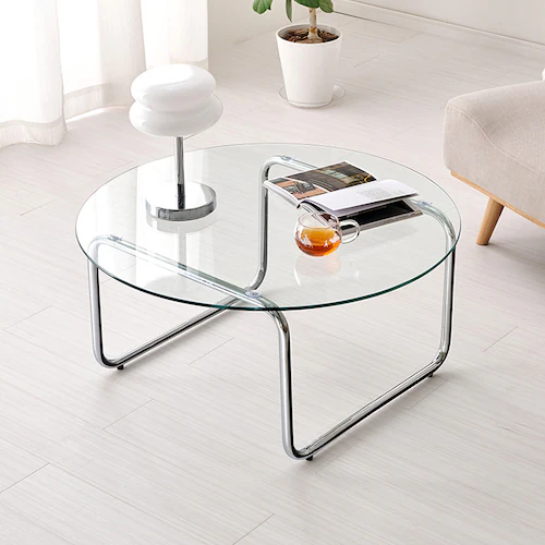 ガラステーブル 80×80 BT-8661 【時間指定不可】【代引不可】【同梱不可】【プラザセレクト】_0