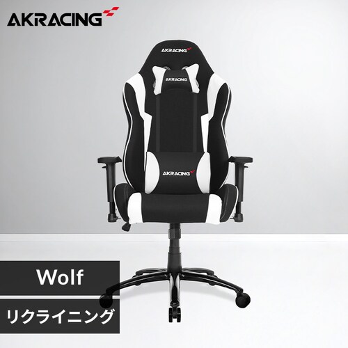AKRacing �G�[�P�[���[�V���O �Q�[�~���O�`�F�A AKR-WOLF �z���C�g_0