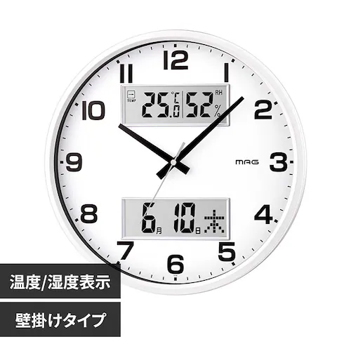 MAG デジアナ掛時計 ダブルポスト_0