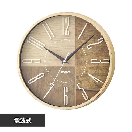 MAG 電波掛時計 ココア_0