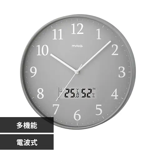MAG 電波アナデジ掛時計 グリージョ_0