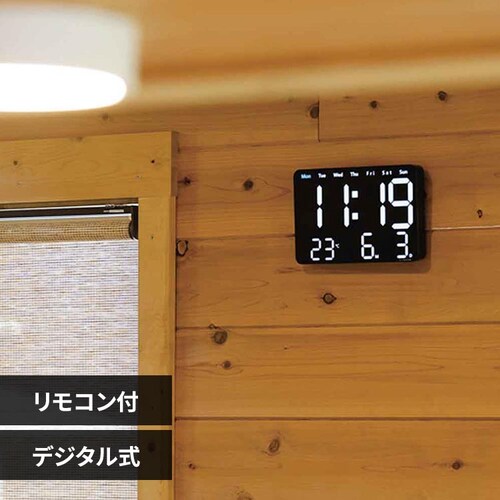 SLOWER LED CLOCK Viento BLACK SLW368_0