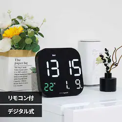 SLOWER LED THERMO CLOCK Tierra WHITE/BLACK SLW415
