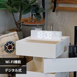 SLOWER LED WiFi CLOCK Bueno SLW426 �u���b�N�i�z���C�gLED�j