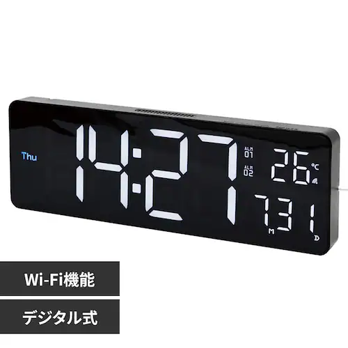 SLOWER LED WiFi CLOCK Camino WHITE/BLACK SLW428_0
