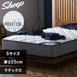 �y�ݒu����zSheep �|�P�b�g�R�C���}�b�g���X ����25�p �V���O�� PMTS25N-S