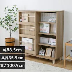 ディスプレイコミックラック PCSS9090 ナチュラル